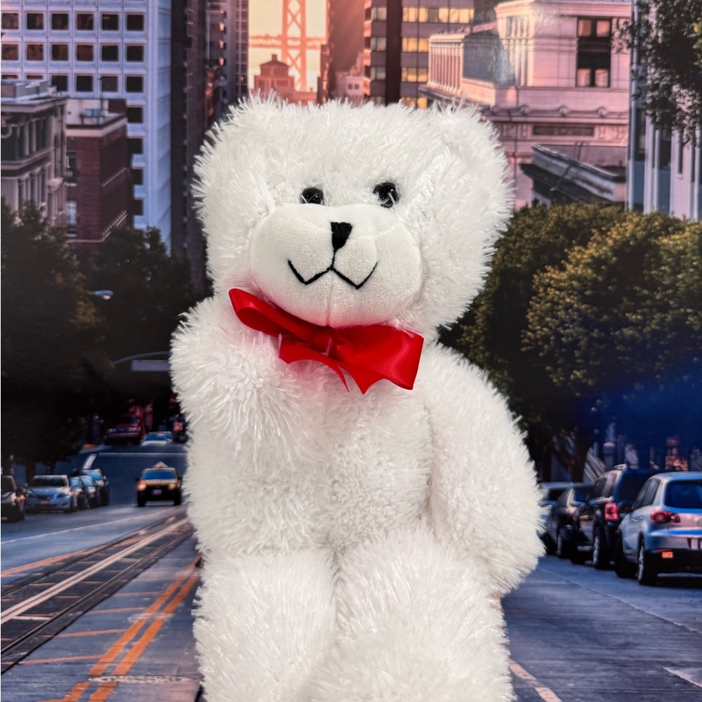 Christmas Edition White Teddy Bear